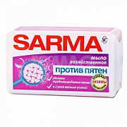 Мыло хозяйственное Сарма 140г Против пятен (НК) 1/48