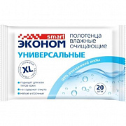 Влажные полотенца Эконом smart №20 очищающие универсальные