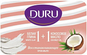Мыло туалетное DURU 1+1 SOFT 80гр. Глина и Кокосовое масло 1/24