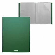 Папка файловая пластиковая ErichKrause® Matt Classic, c 10 карманами, A4, зеленый (в пакете по 4 шт.
