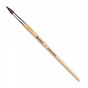 Кисть №7, BRAUBERG из ворса пони, круглая, №7, 200193/Россия